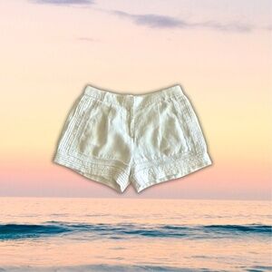 JCrew lace trim White Shorts